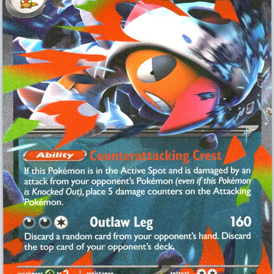 Mega Scrafty ex 135/217 Double Rare ME: Ascended Heroes Pokemon Card NM TCG