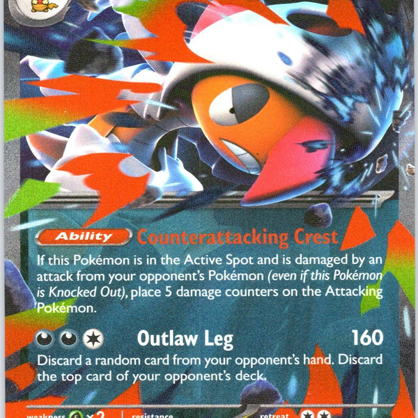 Mega Scrafty ex 135/217 Double Rare ME: Ascended Heroes Pokemon Card NM TCG
