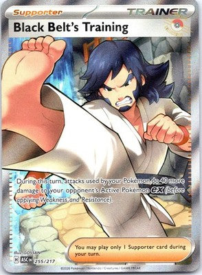 Black Belt's Training 255/217 Ultra Rare Ascended Heroes Pokemon Holo Near Mint
