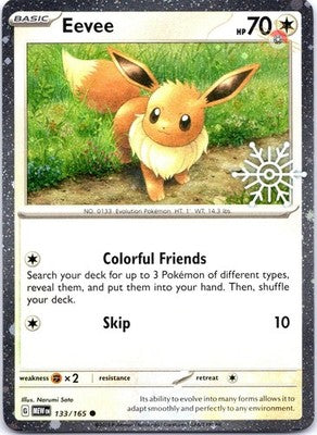 Eevee (Holiday Calendar) 133/165 Holo Miscellaneous Cards & Products Pokemon NM