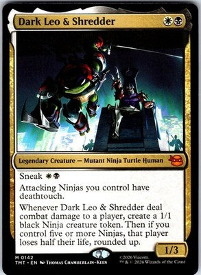 Dark Leo & Shredder Teenage Mutant Ninja Turtles Mythic MTG Magic The Gathering