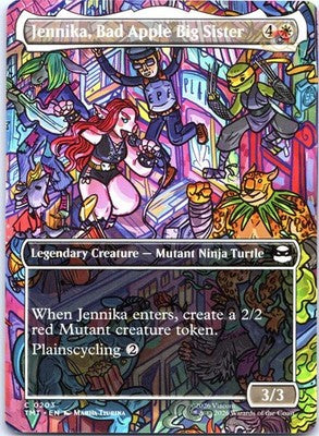 Jennika, Bad Apple Big Sister (Borderless) 203 Teenage Mutant Ninja Turtles MTG