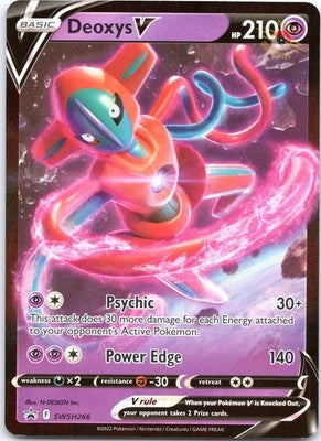 Deoxys V SWSH266 Holo Promo Sword & Shield Promo Pokemon Near Mint