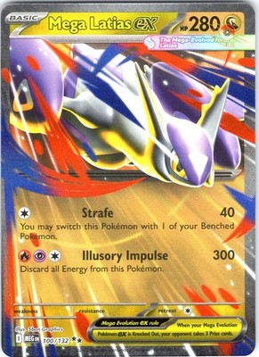 Mega Latias ex 100/132 Double Rare ME01: Mega Evolution Pokemon Card NM TCG