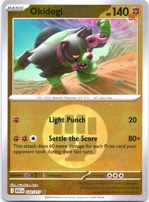 Okidogi (Energy Symbol Pattern) 122/217 Ascended Heroes Pokemon Reverse Holo NM