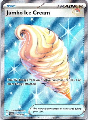 Jumbo Ice Cream 109/086 Ultra Rare SV: Chaos Rising Pokemon Card NM TCG
