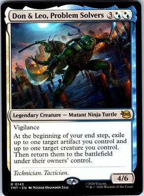 Don & Leo, Problem Solvers Teenage Mutant Ninja Turtles Rare MTG NM