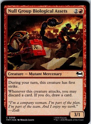 Null Group Biological Assets Teenage Mutant Ninja Turtles Common Foil MTG NM
