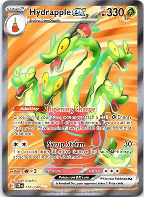 Hydrapple ex 156/142 Ultra Rare SV07: Stellar Crown Pokemon Card NM TCG