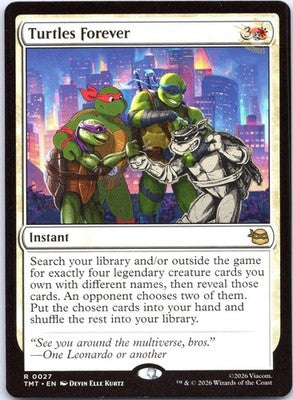 Turtles Forever 0027 Rare Teenage Mutant Ninja Turtles MTG NM