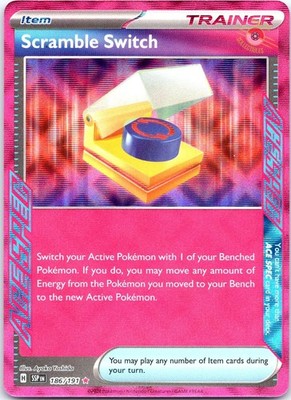 Scramble Switch 186/191 ACE SPEC Rare SV08: Surging Sparks Pokemon Card NM TCG