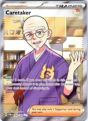 Caretaker 203/167 Ultra Rare SV06: Twilight Masquerade Pokemon Card NM TCG