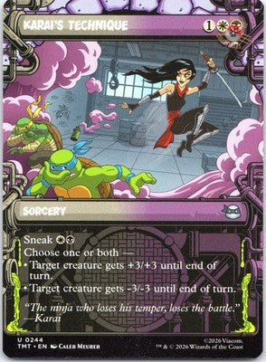 Karai's Technique (Showcase) 0244 Teenage Mutant Ninja Turtles MTG NM