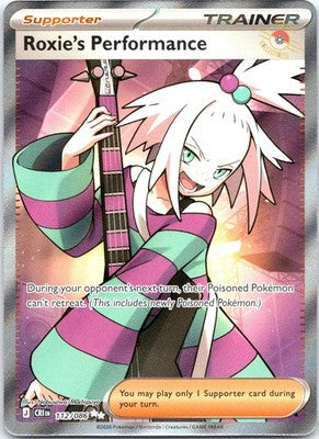 Roxie's Performance 112/086 Ultra Rare Chaos Rising Pokemon Holo Near Mint
