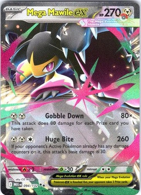 Mega Mawile ex 094/132 Double Rare ME01: Mega Evolution Pokemon Card NM TCG