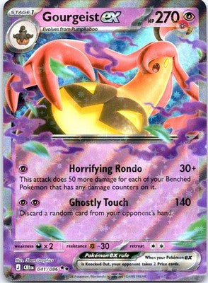 Gourgeist ex 041/086 Double Rare SV: Chaos Rising Pokemon Card NM TCG