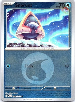 Snorunt (Energy Symbol Pattern) 046/217 Ascended Heroes Pokemon Reverse Holo NM