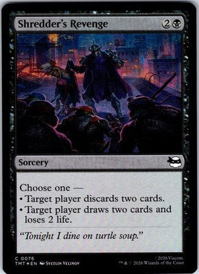 Shredder's Revenge Teenage Mutant Ninja Turtles Common Foil MTG NM