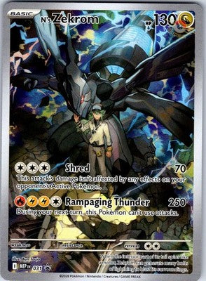 N's Zekrom 031 Holo Promo ME: Mega Evolution Promo Pokemon Holo Near Mint