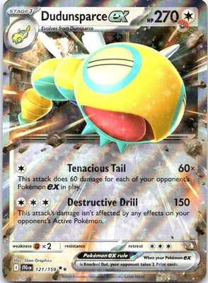 Dudunsparce ex 121/159 Double Rare SV09: Journey Together Pokemon Card NM TCG