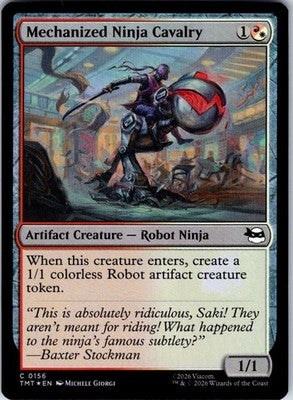Mechanized Ninja Cavalry Teenage Mutant Ninja Turtles Common Foil MTG NM