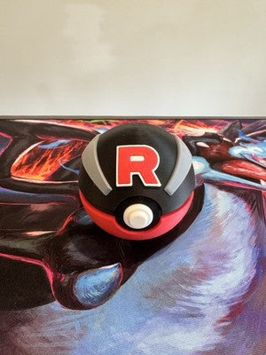 3D Printed Pokemon Great Ball Pokeball Clicky Button Custom Fan Gift USA