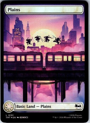 Plains () Teenage Mutant Ninja Turtles Land Foil MTG Magic The Gathering NM