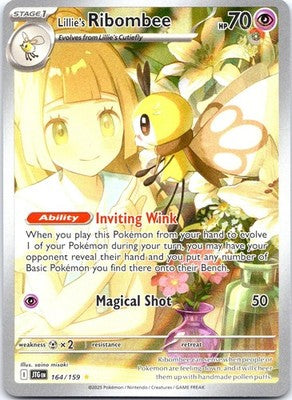 Lillie's Ribombee 164/159 Illustration Rare Journey Together Pokemon Holo NM