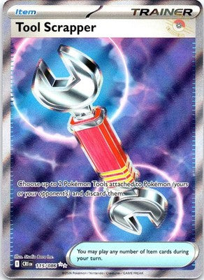 Tool Scrapper 115/086 Ultra Rare Chaos Rising Pokemon Holo Near Mint
