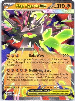 Mega Zygarde ex 071 Holo Promo ME: Mega Evolution Promo Pokemon Holo Near Mint