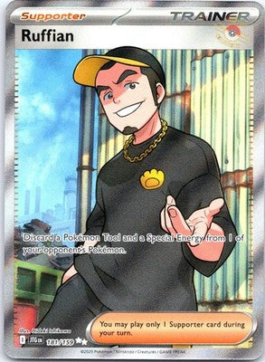Ruffian 181/159 Ultra Rare SV09: Journey Together Pokemon Card NM TCG