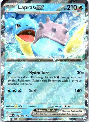 Lapras ex 022/088 Double Rare Perfect Order Pokemon Holo Near Mint