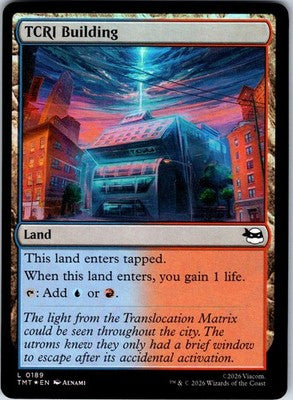 TCRI Building Teenage Mutant Ninja Turtles Land Foil MTG Magic The Gathering NM