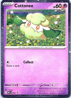 Cottonee (Cosmos Holo) 018 Promo ME: Mega Evolution Promo Pokemon Near Mint