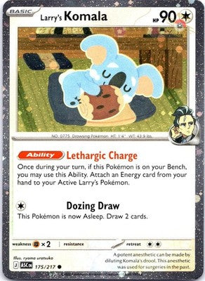 Larry's Komala (Cosmo Holo) 175/217 Miscellaneous Cards & Products Pokemon NM