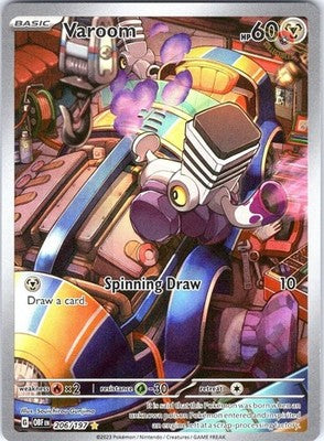 Varoom 206/197 Illustration Rare SV03: Obsidian Flames Pokemon Card NM TCG