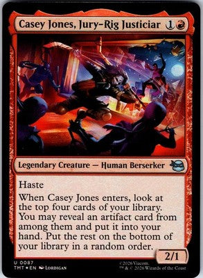 Casey Jones, Jury-Rig Justiciar Teenage Mutant Ninja Turtles Uncommon Foil MTG