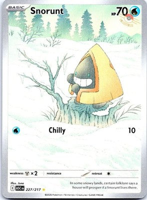 Snorunt 227/217 Illustration Rare ME: Ascended Heroes Pokemon Card NM TCG