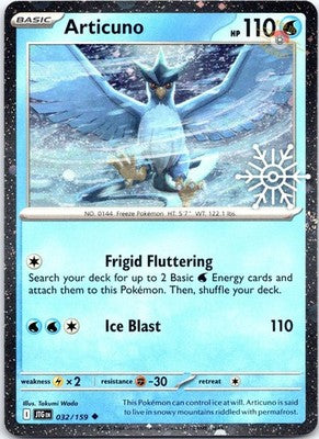 Articuno (Holiday Calendar) 032/159 Holo MC&P Pokemon NM