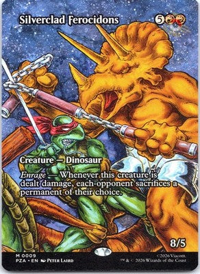 Silverclad Ferocidons (Borderless) 9 Teenage Mutant Ninja Turtles MTG NM