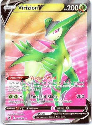 Virizion V 164/189 Ultra Rare SWSH10: Astral Radiance Pokemon Card NM TCG