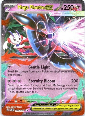 Mega Floette ex 035/086 Double Rare Chaos Rising Pokemon Holo Near Mint