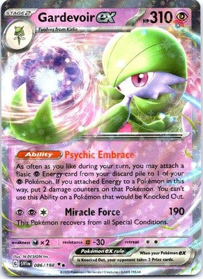 Gardevoir ex 086/198 Double Rare Scarlet & Violet Pokemon Holo Near Mint