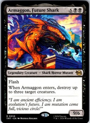 Armaggon, Future Shark Teenage Mutant Ninja Turtles Rare MTG Magic The Gathering