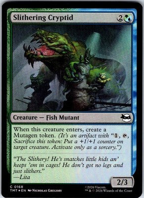 Slithering Cryptid Teenage Mutant Ninja Turtles Common Foil MTG NM