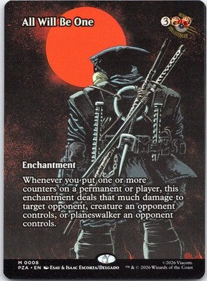 All Will Be One (Borderless) 8 Teenage Mutant Ninja Turtles MTG NM
