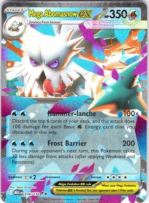 Mega Abomasnow ex 036/132 Double Rare ME01: Mega Evolution Pokemon Card NM TCG
