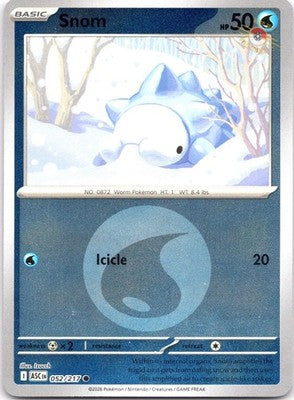 Snom (Energy Symbol Pattern) 052/217 Ascended Heroes Pokemon Reverse Holo NM