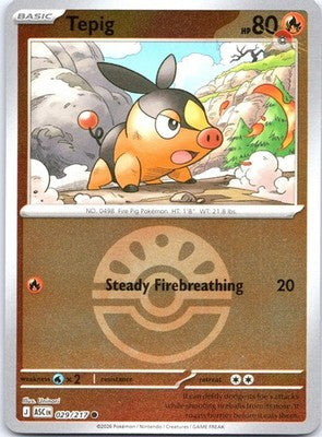 Tepig (Friend Ball) 029/217 Common Ascended Heroes Pokemon Reverse Holo NM