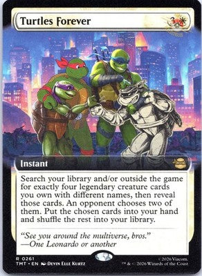 Turtles Forever (Extended Art) 0261 Teenage Mutant Ninja Turtles MTG NM